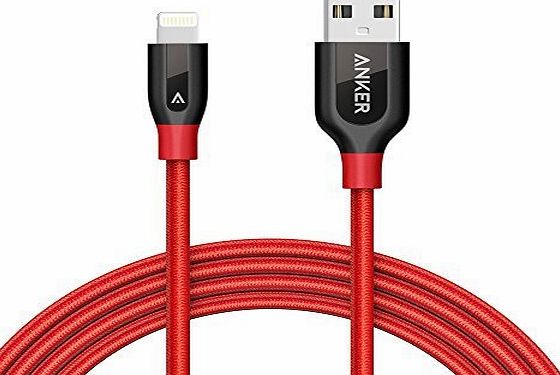 Anker PowerLine  Lightning Cable iPhone Cable(6ft) Durable and Fast Charging Cable [Aramid Fiber amp; Double Braided Nylon] for iPhone 7 6s 6 SE, iPad and More